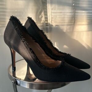 Gianvito Rossi Black Canvas Heels *SOLD*